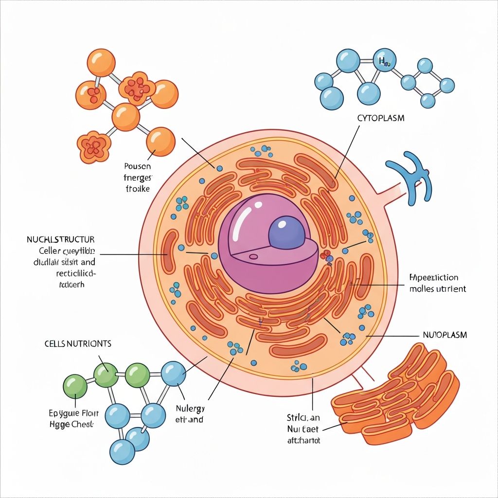 Cellular nutrient function illustration